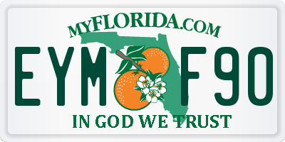 FL license plate EYMF90