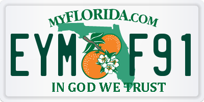 FL license plate EYMF91