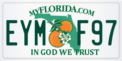 FL license plate EYMF97