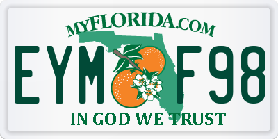 FL license plate EYMF98
