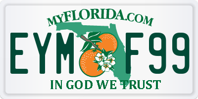 FL license plate EYMF99