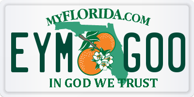 FL license plate EYMG00