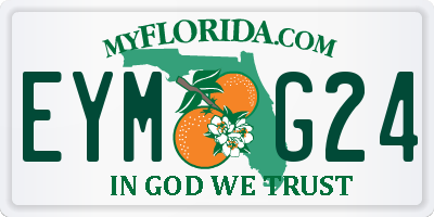 FL license plate EYMG24