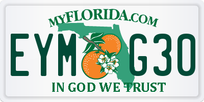 FL license plate EYMG30