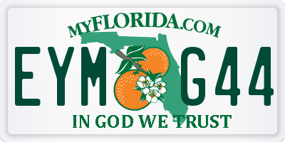FL license plate EYMG44