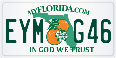 FL license plate EYMG46