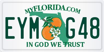 FL license plate EYMG48