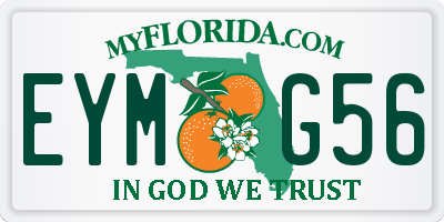 FL license plate EYMG56