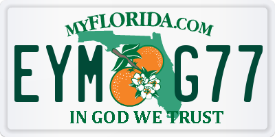 FL license plate EYMG77