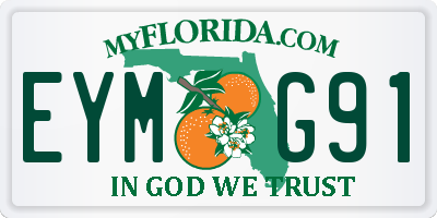 FL license plate EYMG91