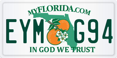 FL license plate EYMG94