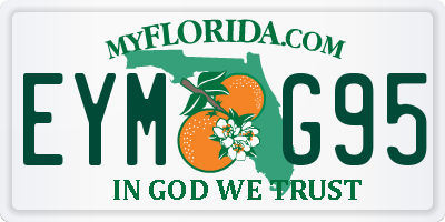 FL license plate EYMG95