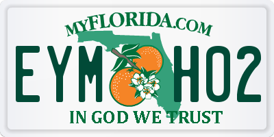 FL license plate EYMH02