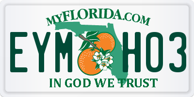 FL license plate EYMH03