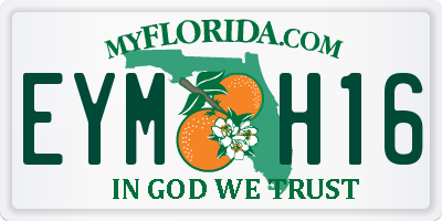 FL license plate EYMH16