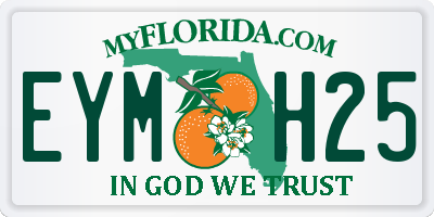 FL license plate EYMH25