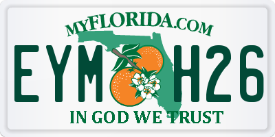 FL license plate EYMH26