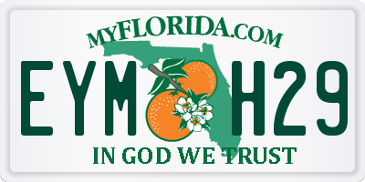 FL license plate EYMH29