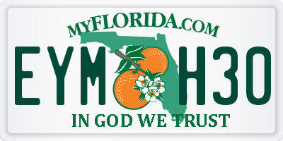 FL license plate EYMH30