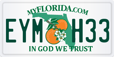 FL license plate EYMH33