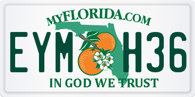 FL license plate EYMH36