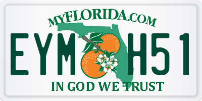 FL license plate EYMH51