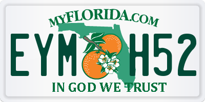FL license plate EYMH52