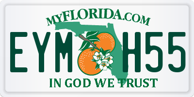 FL license plate EYMH55