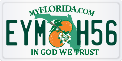 FL license plate EYMH56