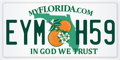FL license plate EYMH59