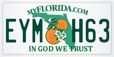 FL license plate EYMH63