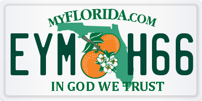 FL license plate EYMH66