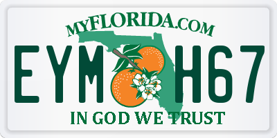 FL license plate EYMH67