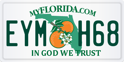 FL license plate EYMH68