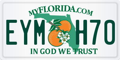 FL license plate EYMH70