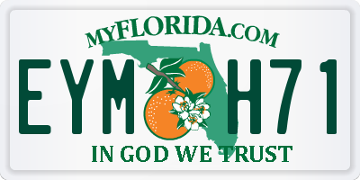 FL license plate EYMH71