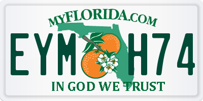 FL license plate EYMH74