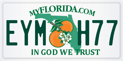 FL license plate EYMH77