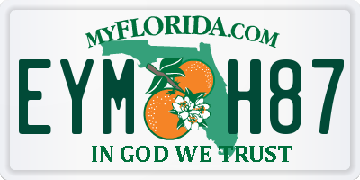 FL license plate EYMH87