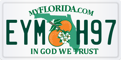 FL license plate EYMH97