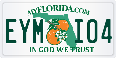FL license plate EYMI04