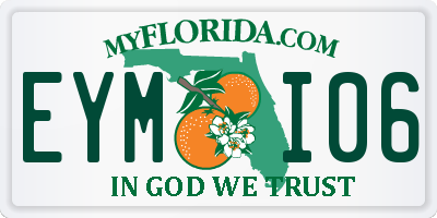 FL license plate EYMI06