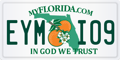 FL license plate EYMI09