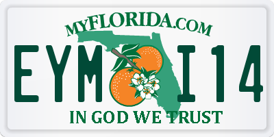 FL license plate EYMI14
