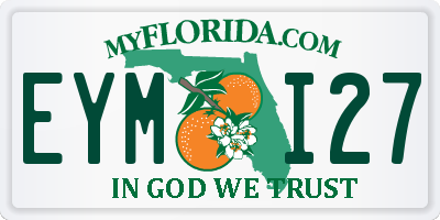 FL license plate EYMI27