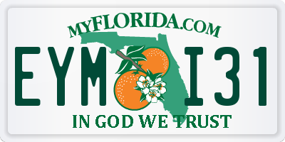 FL license plate EYMI31