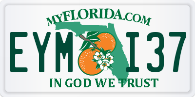 FL license plate EYMI37
