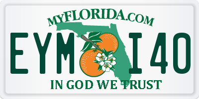 FL license plate EYMI40