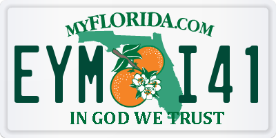 FL license plate EYMI41