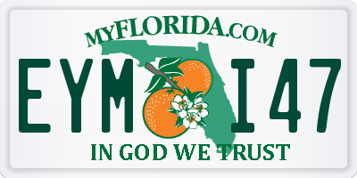 FL license plate EYMI47